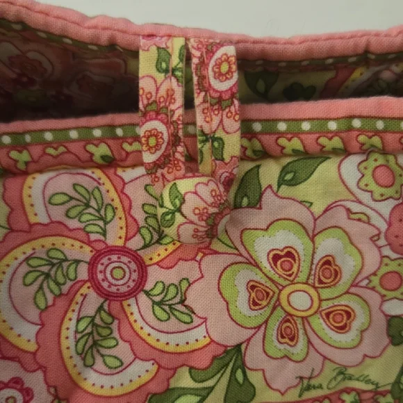 Vera Bradley Pink and Green Floral Tote --Medium - Picture 7 of 8